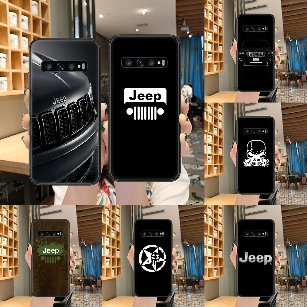 Роскошный чехол для телефона Jeep cool car Samsung Galaxy Note S 8 9 10 20 Plus E Lite Uitra черный бампер