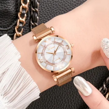 

Women Luxury Watches Magnetic Diamond Female Clock Quartz Wristwatch Fashion Ladies Wrist Watch Reloj Mujer Relogio Feminino