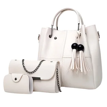 

Maison Fabre 2019 3PC Women Ladies Fashion Fringe Shoulder Handbag Purse Card Crossbody Tote Bag Dropshipping Hot Sale Aug 30#