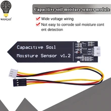 Pojemnościowy czujnik wilgotności gleby moduł niełatwy do korozji szeroki przewód napięciowy 3.3 ~ 5.5V odporny na korozję W/ Gravity for Arduino