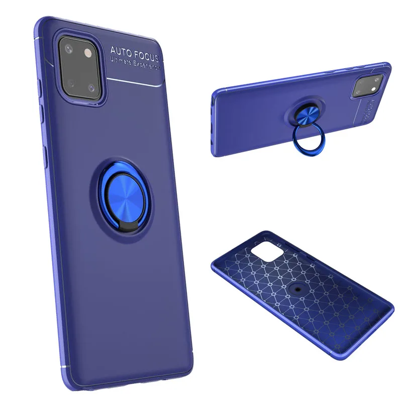 

For SamSung Galaxy Note 10 Lite Case fashion Rotation Finger Ring Magnetic Car bracket Phone Case For SamSung Note 10 Lite Cover