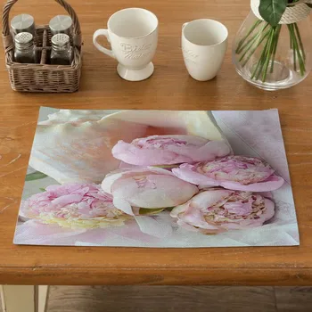 

Fxwatacchi Floral Pattern Table Mat Flower Table Napkin Placemat Kitchen Decoration Dining Accessories Place Mats Dining New