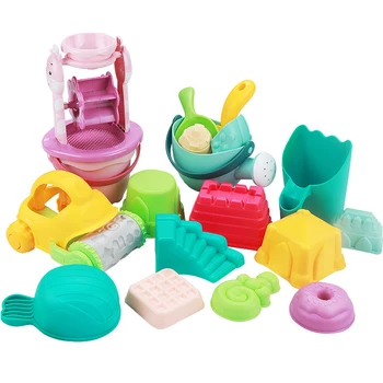 

Digging Pit Sand Water Table Easy Grip PP Swimming Pool Beach Toy Set Sandglass Play Gift Summer Outdoor Activity Multicoloured
