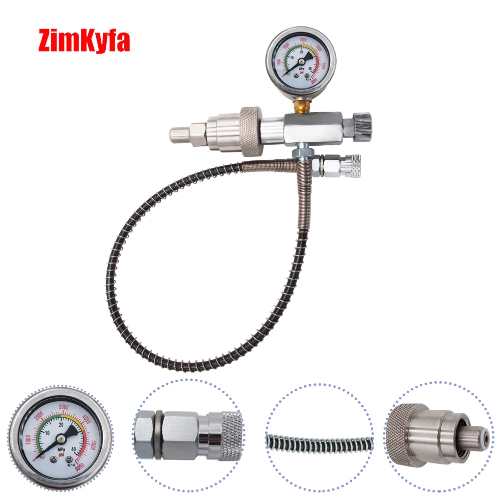 SCBA Paintball Fill Station HPA PCP Charging Adaptor 36" Hose CGA347 6000PSI SCBA Paintball Fill Station HPA PCP Charging Adaptor 36" Hose CGA347 6000PSI