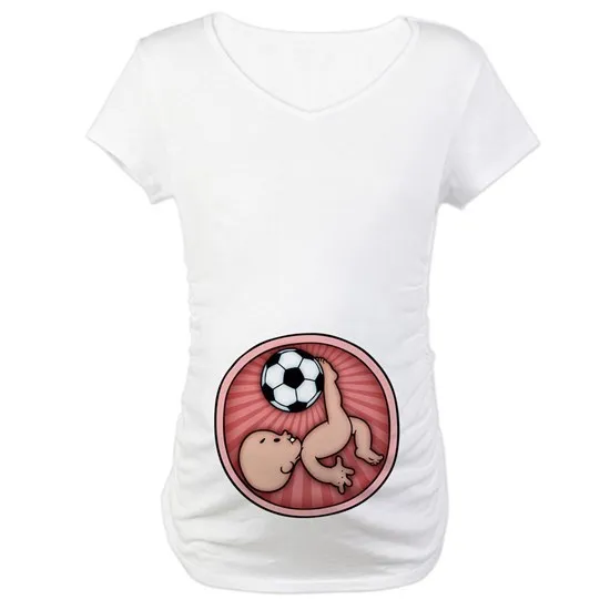 Лидер продаж, Футболка для беременных с перекрестной каймой AliExpress Wish football