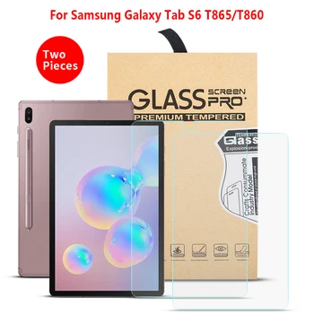 

For Samsung Galaxy Tab S6 10.5 T860 T865 SM-T860 SM-T865 Tempered Glass Protective Film Tempered Guard Screen Protector 2PC
