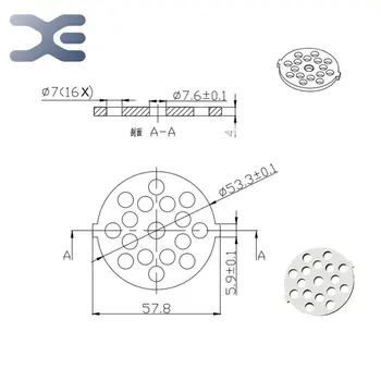 

2Pcs SET Meat Grinder Parts For Panasonic Stainless Steel Acesorios Para Amoladora 4mm Thick 2Per Lot