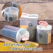 1 шт. пластиковый лепесток зерновых герметичный ящик для хранения банок кухонный Органайзер диспенсер зерно сухого корма контейнер Танк товары для дома, кухни