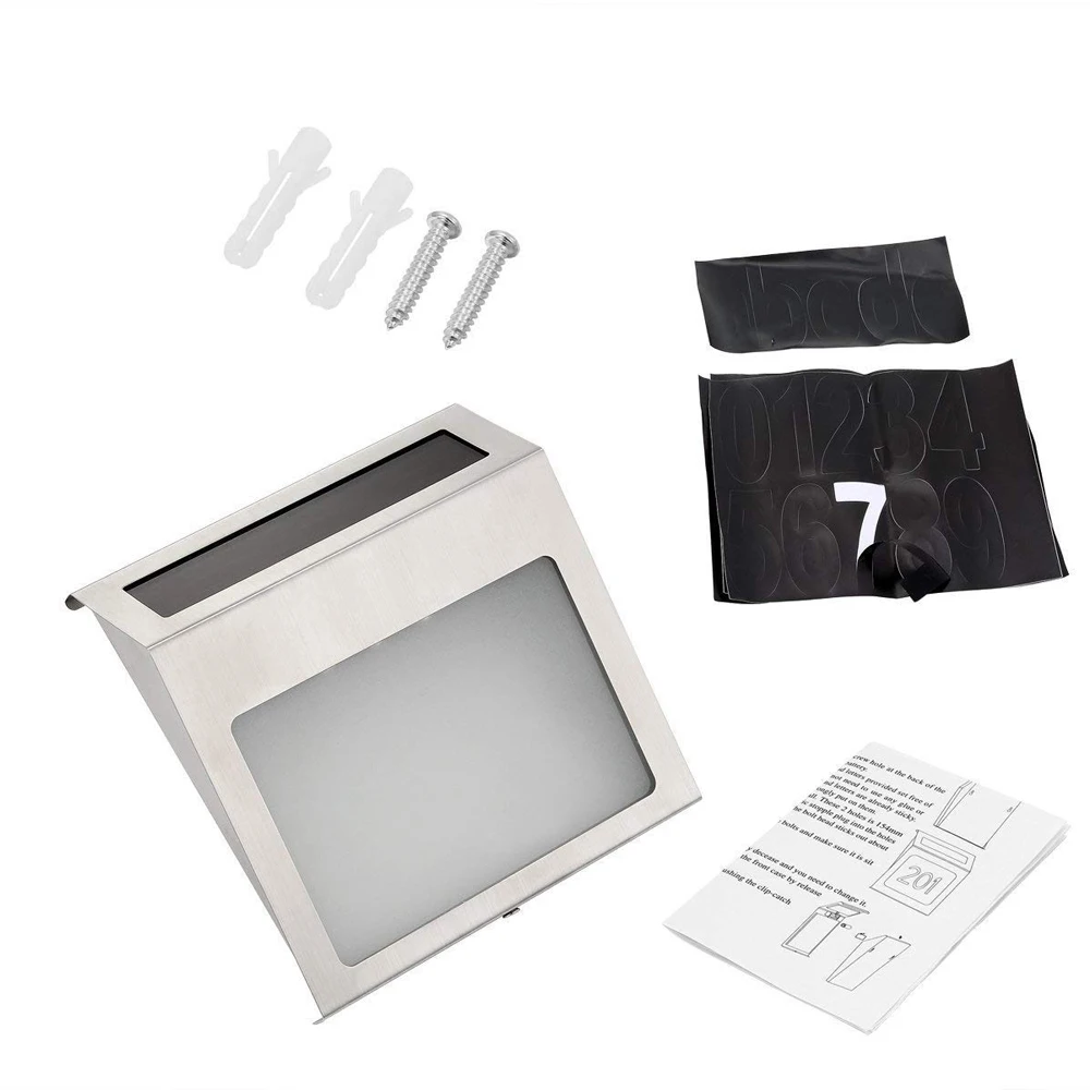 Solar Powered LED Light Sign House Hotel Door Address Plaque Waterproof Number Digits Plate Lamp For Home Lighting Sign White Li Solar Powered LED Light Sign House Hotel Door Address Plaque Waterproof Number Digits Plate Lamp For Home Lighting Sign White Li