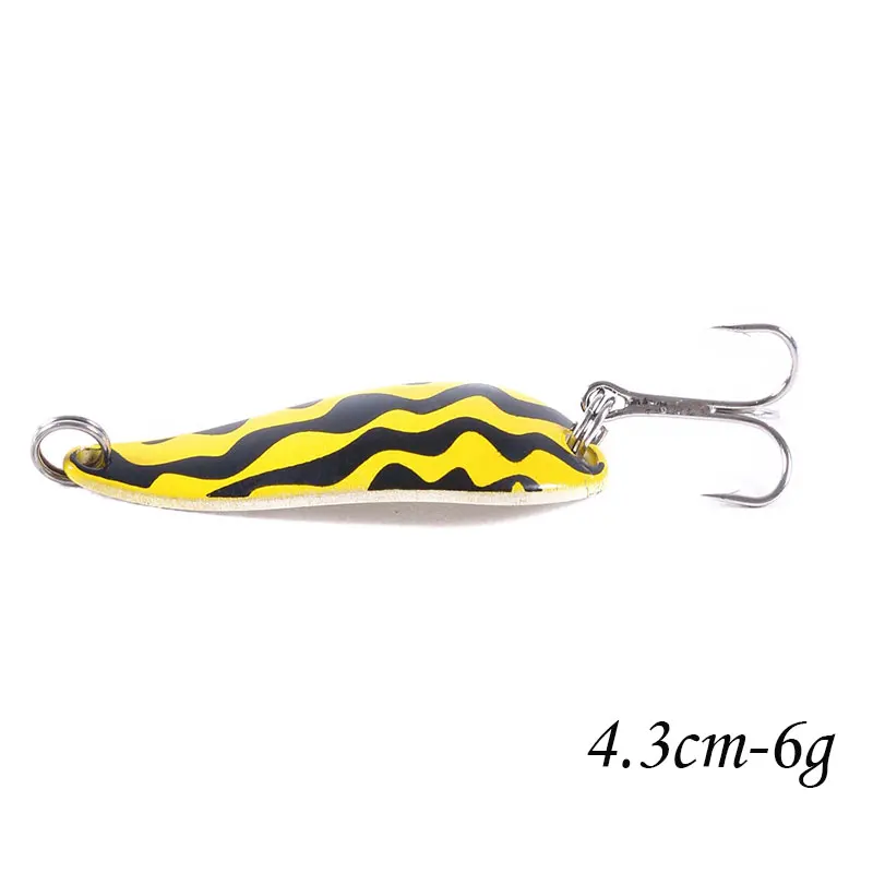SP029-8 1pcs Metal Spinner Spoon Fishing Lure Hard Baits Gold /Silver Sequins Noise Paillette Treble Hook Tackle 10/10.5/14/16.5/20g - Цвет: SP029-8