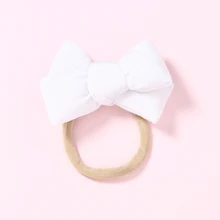 

Velvet Bow Baby Hair Bands Simple Solid Headband for Children Customized Elastic Girl Headwear Newborn Kids Hair Accessories