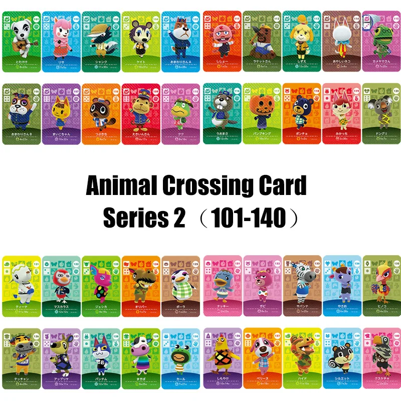 

Series2 (101-140) Animal Crossing Card Amiibo locks nfc Card Work for NS Games