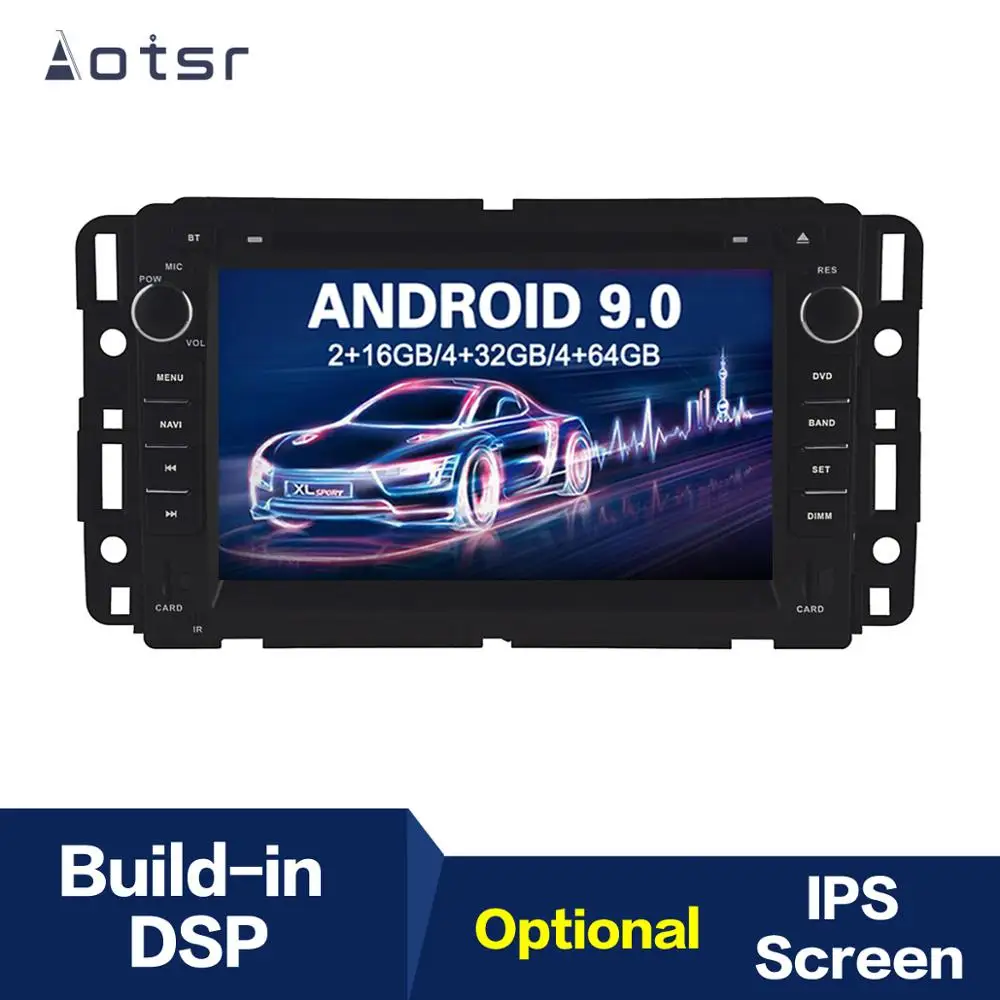 7-дюймовый Android 9 0 IPS GPS-навигатор автомобильный радиоплеер для GMC Yukon Tahoe 2007-2012