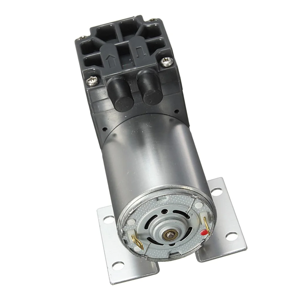 Iron DC 12V Miniature Vacuum Pump Suction Pump 5L/min 120kpa With Holder Accs Iron DC 12V Miniature Vacuum Pump Suction Pump 5L/min 120kpa With Holder Accs