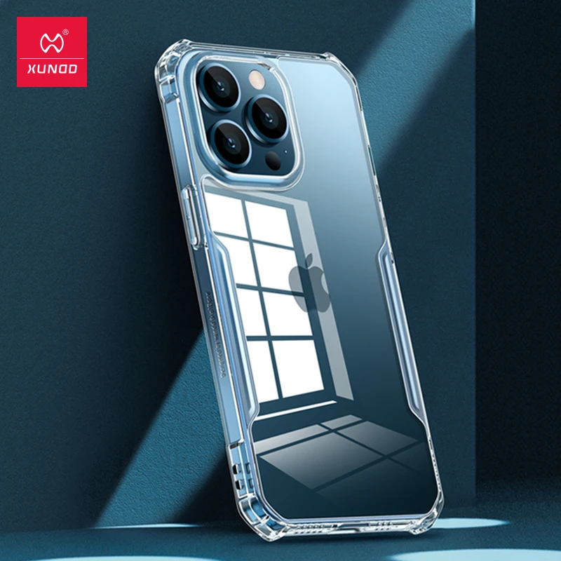 Чехол Xundd для iPhone 13 Pro Max прозрачный модный легкий Чехол-подушка безопасности iPhone13