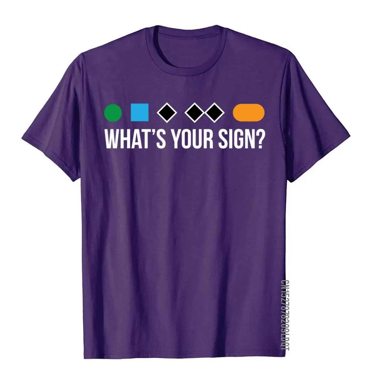 Funny ski snowboard What's Your Sign long sleeve shirt__B13884purple