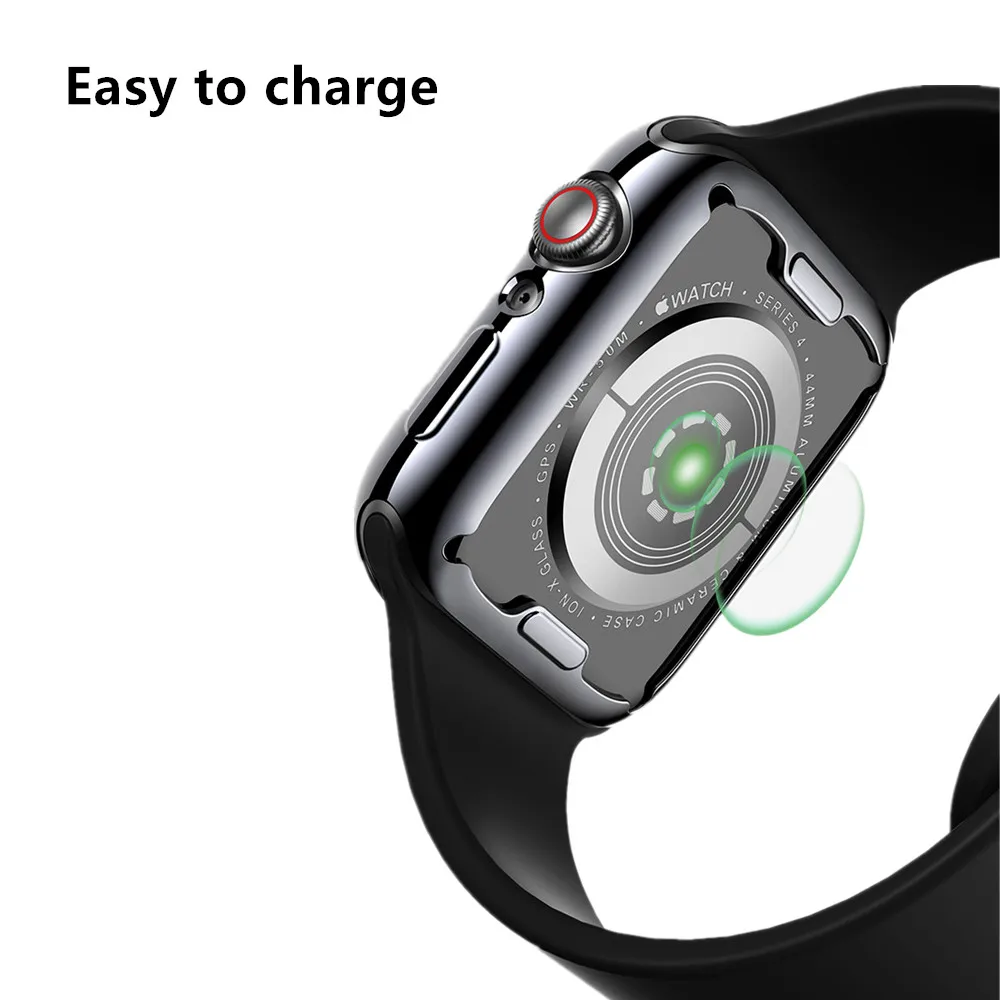 Чехол для apple watch band 44 мм/40 мм apple watch 5 4 3 band 42 мм/38 мм iwatch защита экрана силиконовый защитный бампер