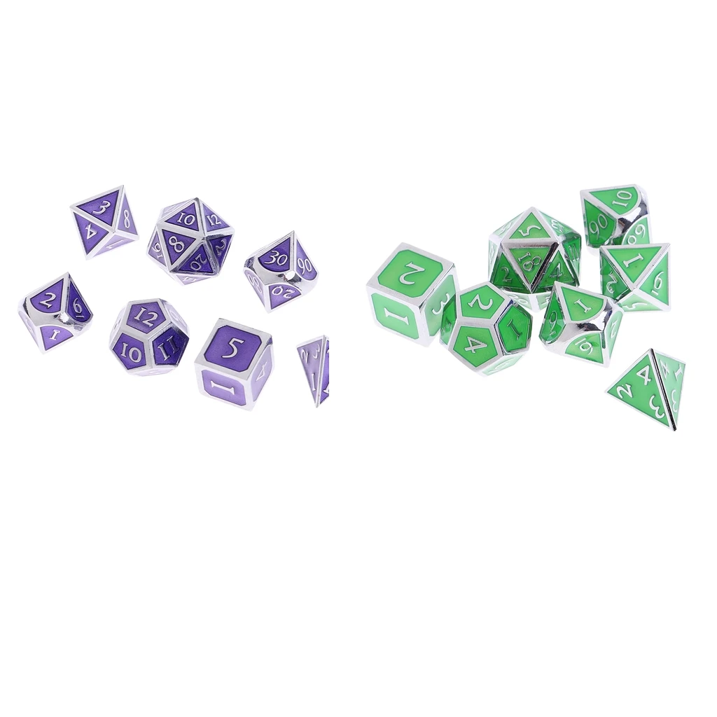 1 Набор из 14 кости D4 D6 D8 D10 D12 D20 многогранные кубики для MTG D&D ролевые игры