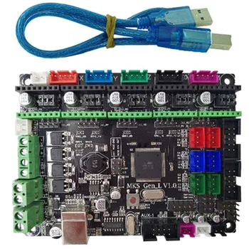 

HOT-Makerbase 3D Printer Board MKS Gen L Controller Compatible with Ramps1.4/Mega2560 R3 Support A4988/TMC2208/2209TMC2100 Drive