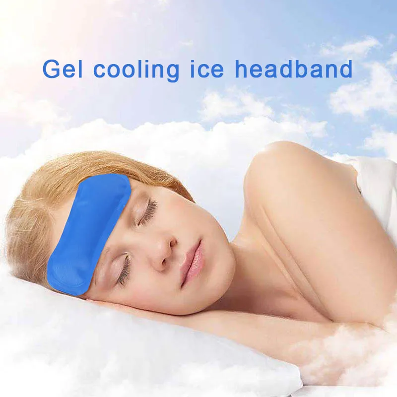 Cooling Forehead Strips Premium Pain Relief Ice Pack Headband Hot Cold