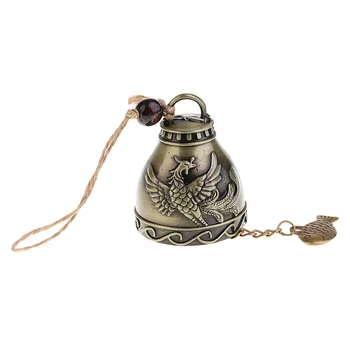 

5x Vintage Metal Fortune Feng Shui Lucky Wind Chime Jingle Bell Garden Decor