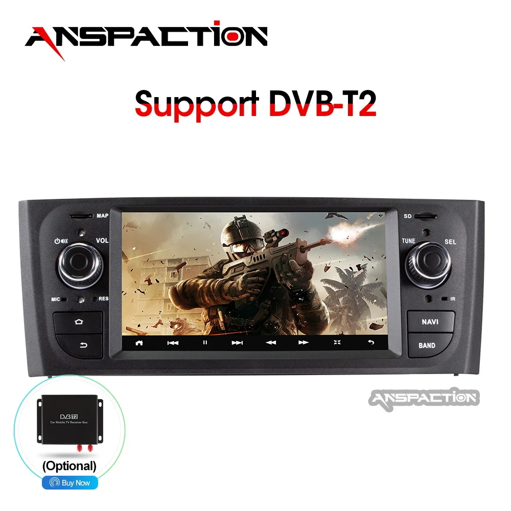 Discount Anspaction 6.1 inch Android 8.1 car dvd for Fiat Grande Punto 2006-2012 car radio stereo gps navigation car stereo media player 3