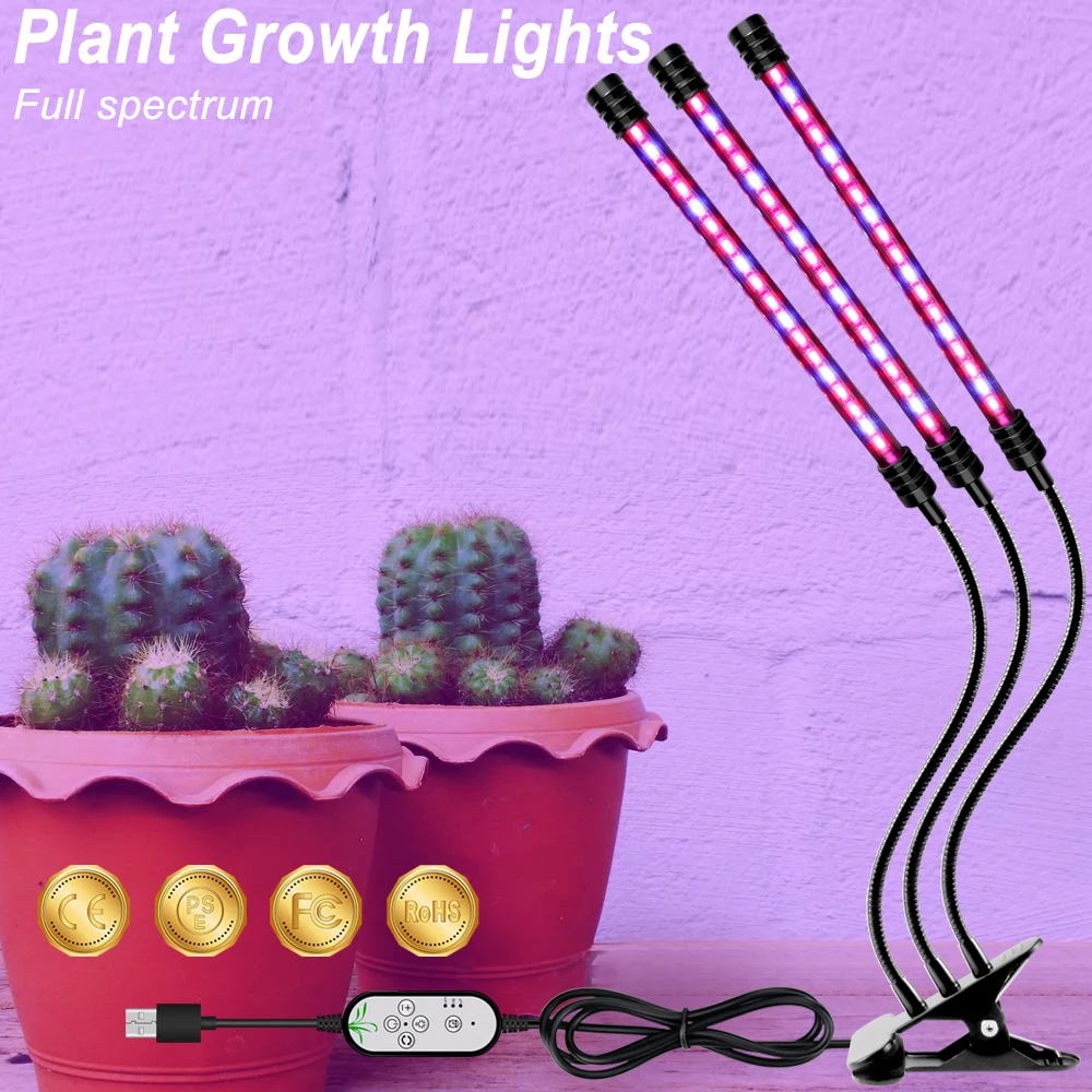 

USB LED Plant Growth Light LED Full Spectrum Grow Light 5V Hydroponic Waterproof Phyto Lamp Indoor Growing Lamps Grow Tent Box