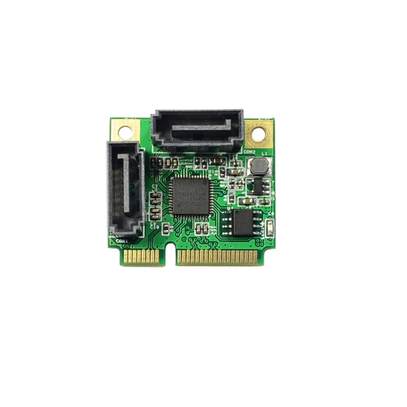 Хорошее качество мини PCI-Express на 2 порта SATA 3,0 III 6 ГБ/сек. Плата расширения один чип Дизайн Лучшая цена