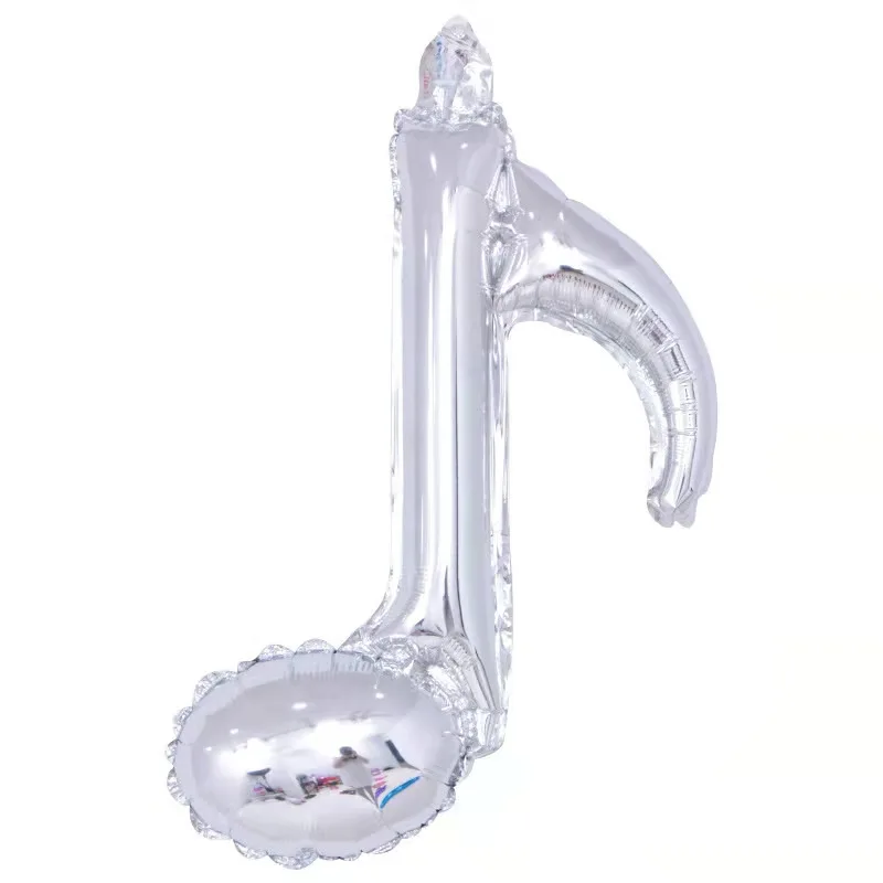 Single Note Double Note Shape Music Note Aluminum Film Balloon - Party Decoration and Dress-Up Accessory