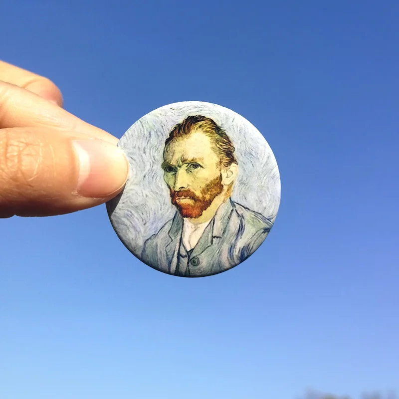 Nengdou T4 Van Gogh масляная живопись значок брошь для женщин Рюкзак Сделай Сам крафтовое