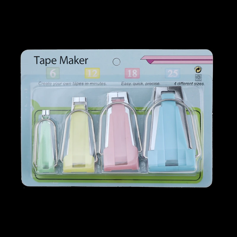 Sewing Accessories Bias Tape Makers - 5 size 6mm 9mm 12mm 18mm 25mm bias binding tape maker 