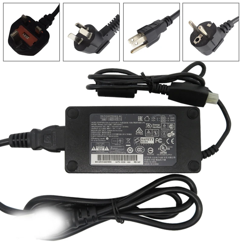 

For Delta Electronics Inc DPS-60PB C 12V 5A 60W AC Adapter Power Supply 4PIN - Used