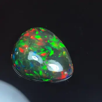 

Q201 Natural Black Opal 6.75ct Gemstones Water Drop Loose Stones for Jewelry Making for Necklaces or Rings Making