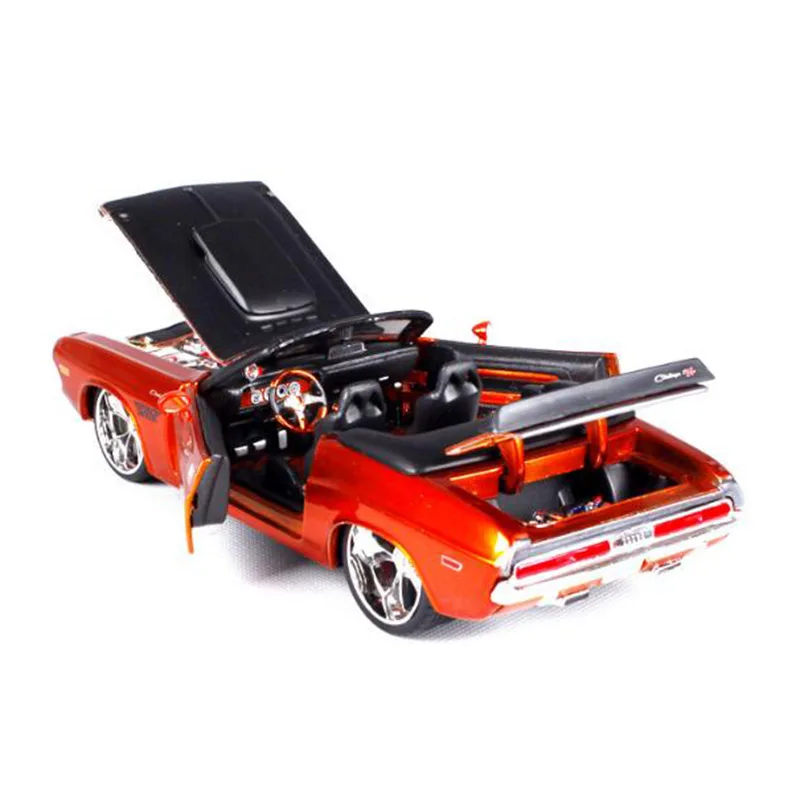 

1:24 Vintage F Challenger 1970 Muscle Retro Sports Car Advanced Alloy Collection Model Diecast Metal Toy Kid Souvenir gifts