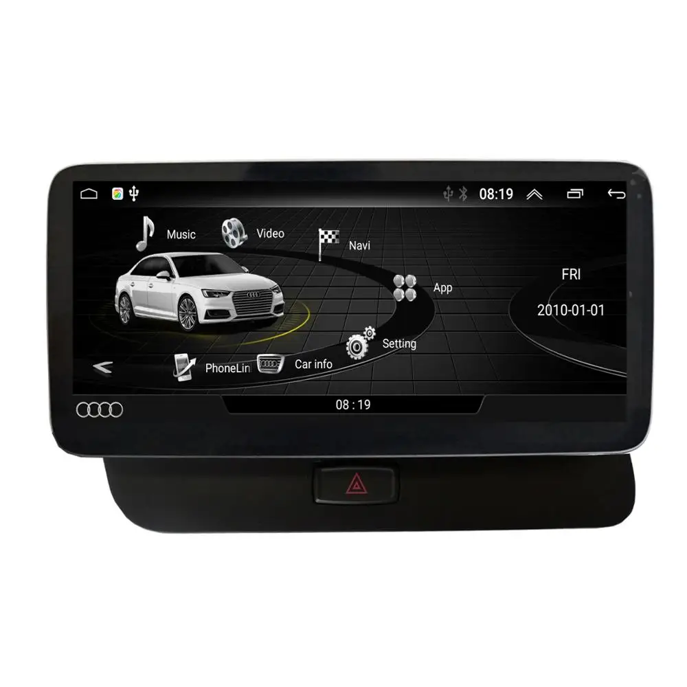 COIKA 10,2" Android 9,0 автомобильная система ips мультимедийный плеер для Audi Q5 2009- gps Navi Google wifi зеркальный экран Bluetooth SWC