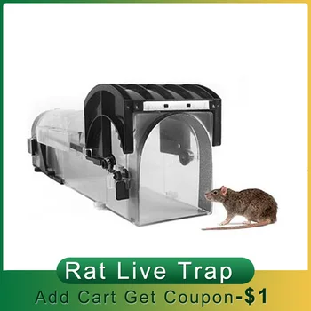 

Automatic Lock Mouse Mice Rat Trap Reusable Smart No Kill Rodents Catcher Indoor Outdoor Pest Control