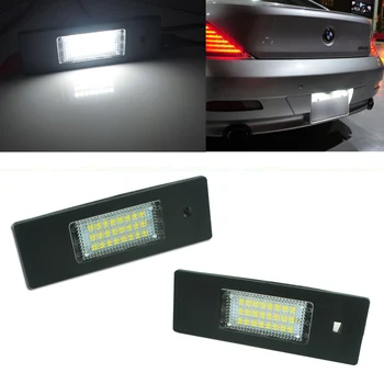 

Canbus Error Free White 18-SMD LED License Plate Lights Replacement or Upgrade Kit For BMW E63 E64 E81 E87 E85 E86 E89 Z4 Z4M