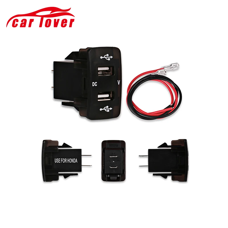 Автомобильное зарядное устройство для прикуривателя 12 В Dual USB адаптер питания