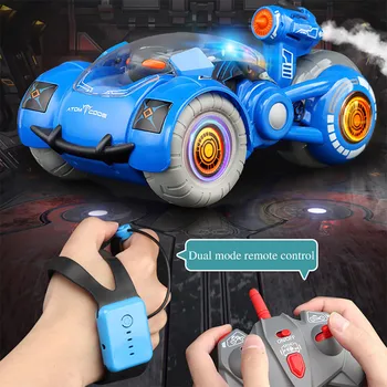 

go swing Stunt Remote Control Cars Gesture Sensing Twists Drift Disinfect Spray Machine RC Car Driving Sports Cars машина