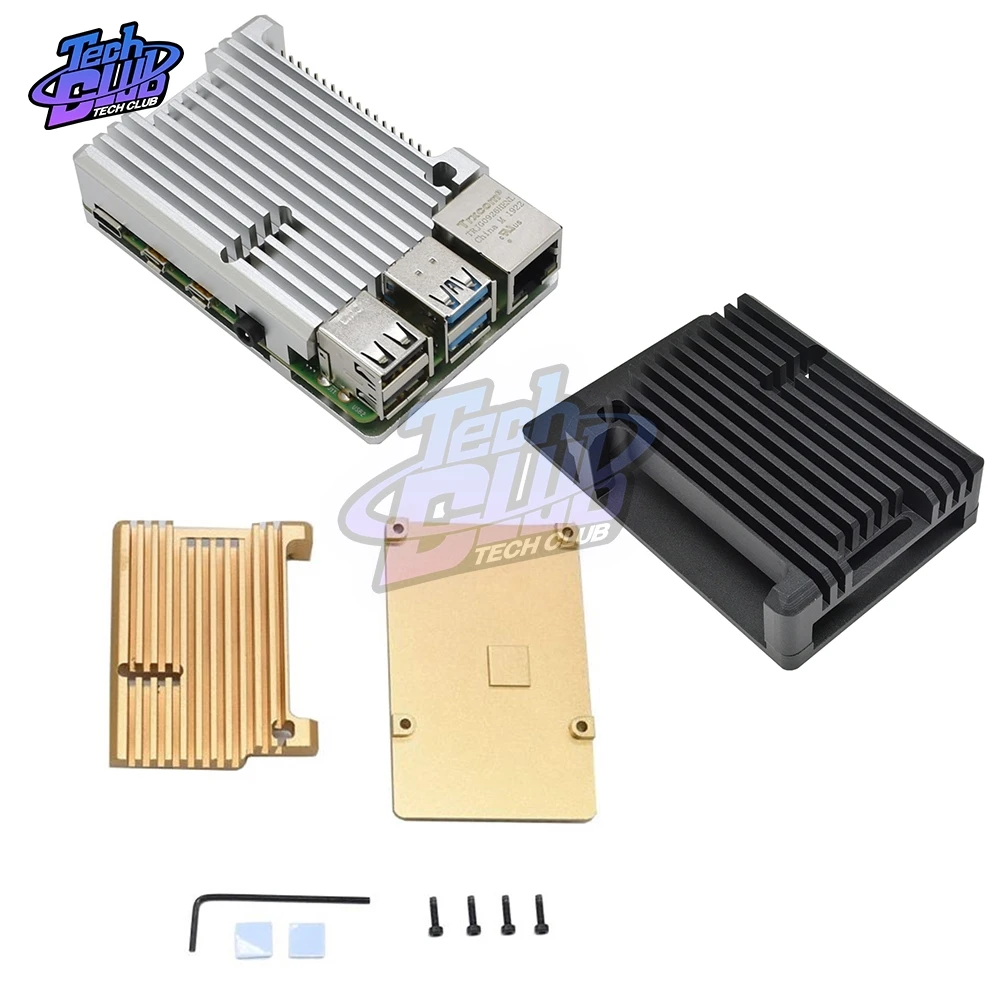 Чехол для корпуса из алюминиевого сплава с ЧПУ Raspberry Pi металлический корпус