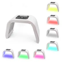 Профессиональный 7 цветов фотодинамическая терапия, маска со светодиодами свет лица терапия по омоложению кожи устройства спа инструмент для удаления прыщей против морщин BeautyTreatment