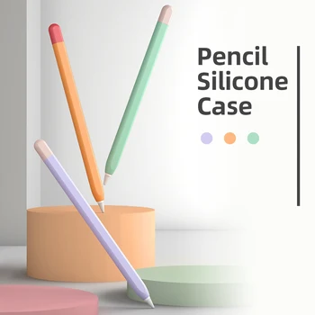 

ANMONE For Apple Pencil 1 2 Case Pencil Case Tablet Touch Stylus Pen Protective Cover Pouch Soft Silicone Case For Ipad Protect
