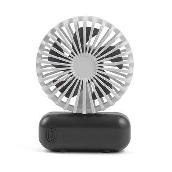 

Hot TOD-Portable Handheld Mini Fan Battery USB Rechargeable Silent Hand Hold Fan Black