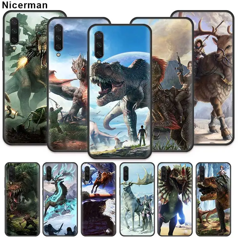 

ARK Survival Evolved Case for Xiaomi Mi Note 10 CC9 CC9E 9T Pro 5G 9 8 A2 Lite A2 5X Coque Black Silicone Phone Cover