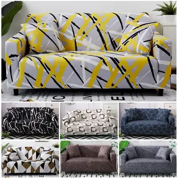 

52 Sofa Cover Set Cotton Universal Sofa Covers for Living Room Pets Armchair Corner Couch Cover Corner Sofa Chaise Longue