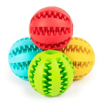 

Pet Sof Rubber Ball Pet Dog Toys Toy Funny Interactive Elasticity Ball Dog Chew Toy For Dog Tooth Clean Ball Of Food Extra-tough