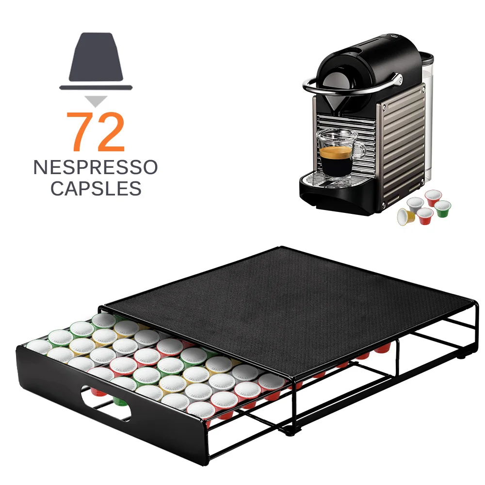 Coffee Capsules Holder For Dolce Gusto/ Nespresso Capsules Storage Coffee Machine Base 36/72 Cups Kitchen Tool