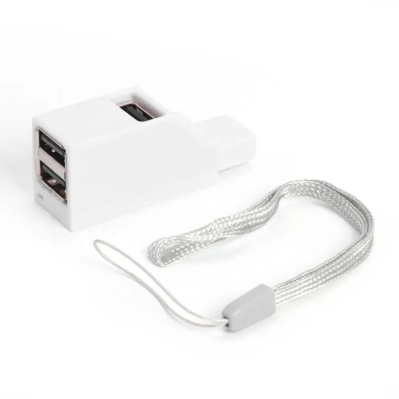 Usb-хаб 3 порта мини Горячая простой удобный твердый USB 2,0 сплиттер конвертер коробка для ноутбука U диск кард-ридер