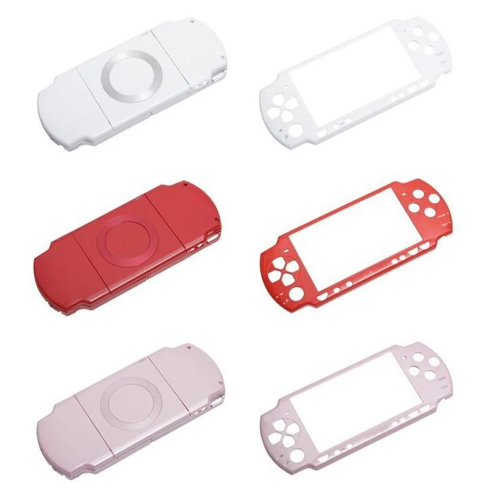 OSTENT High Quality Full Housing Shell Faceplate Case Part Replacement Compatible for Sony PSP 3000 Color Red 
