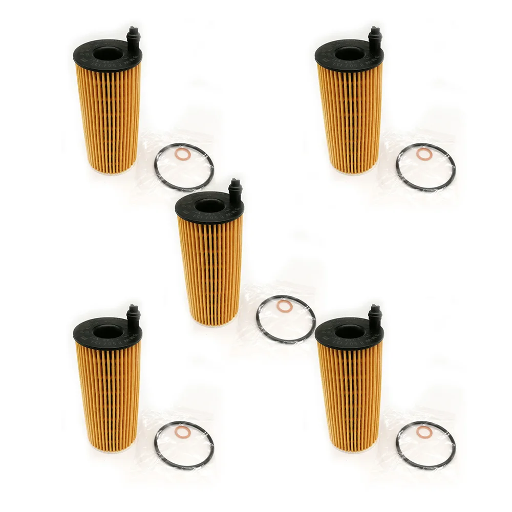 5/3/2/1PCS Engine Oil Filter for Bmw N57 3.0L N47 2.0L 11428507683 X5